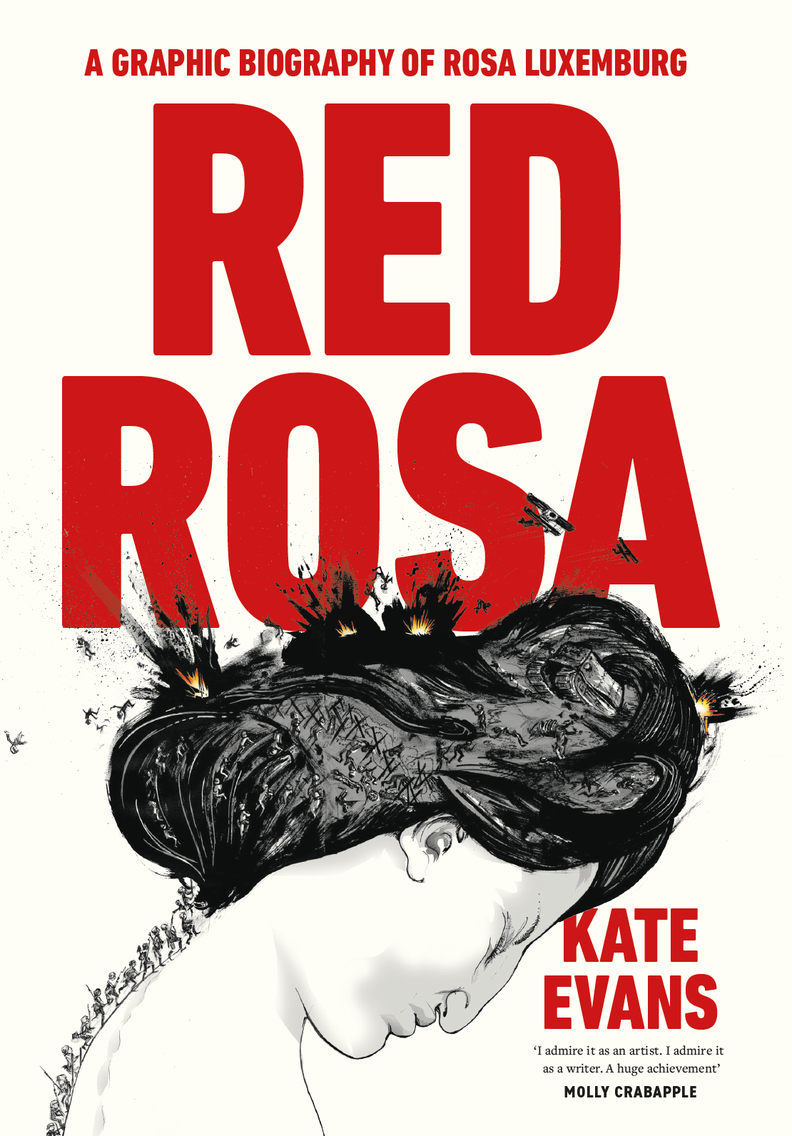 Cover of Red Rosa a graphic biography of Rosa Luxemburg by Kate Evans
