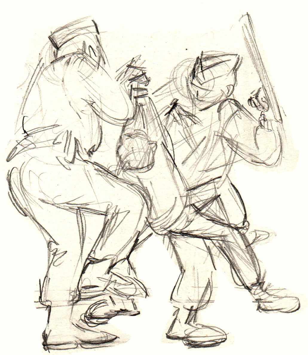 French police assault an unaccompanied minor Afghan refugee child, breaking his skull