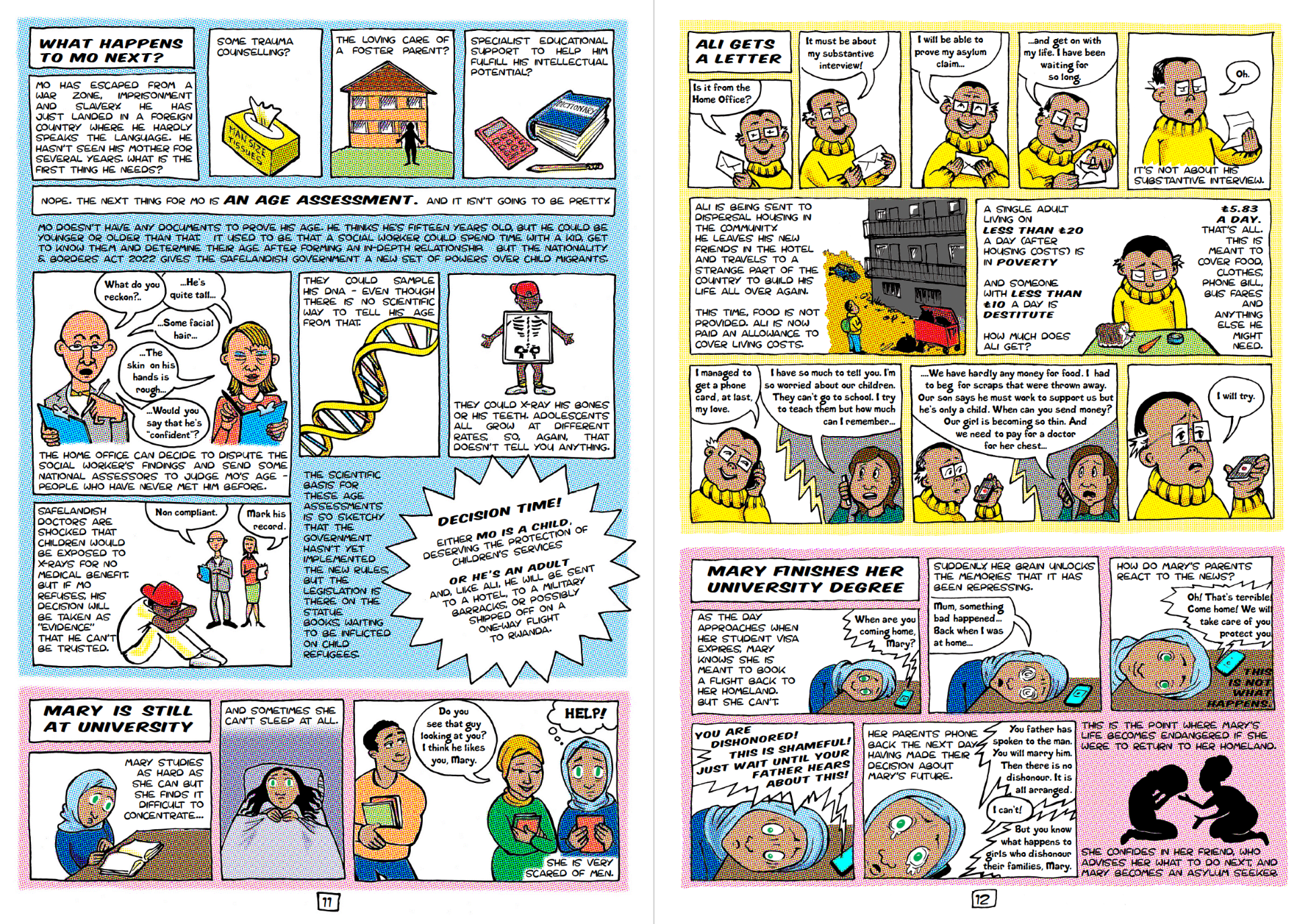 Comic Escape to Safelandia by Kate Evans which critically examines the UK asylum process