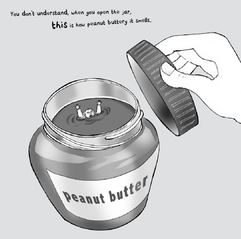 You don't understand. when you open the jar, this is how peanut buttery it smells.