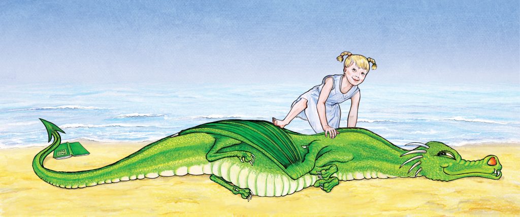 girl riding dragon from the book Don't Call Me Princess